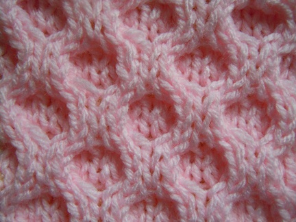 Woven circles knitting pattern